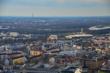 Fototapeta na wymiar Panorama Leipzig