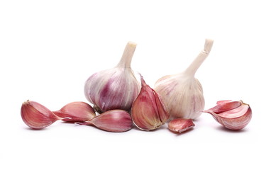 Garlic isolated on white background