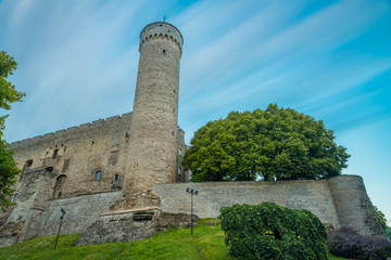 Tall Hermann tower, the symbol of Estonian's independence, Tallinn, Estonia