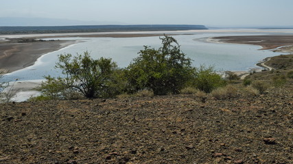Lake Magadi in the Southern Kenya, Kenya