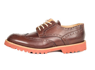 Brown leather shoes