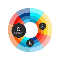 Abstract colorful geometric option infographics design template with sample abc options. Abstract background for business presentation or information banner