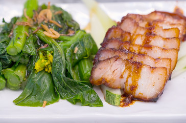 barbecue red roasted pork