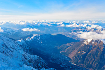 Fototapeta premium Aiguille du Midi, Frankreich