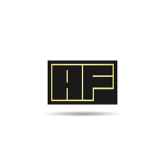 Initial Letter AF Logo Template Design