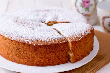 Homemade sponge cake