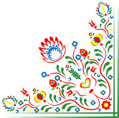 Folklore motifs of flowers 