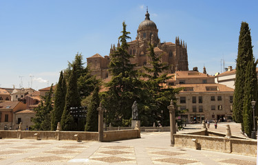 Neue Kathedrale, Catedral Nueva, Salamanca, Altkastilien, Castilla-Le—n, Spanien. Bauelemente aus...