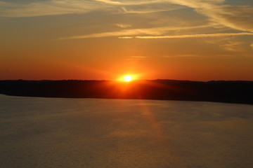 Fototapeta premium Romantischer Sonnenuntergang