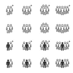 People Icons , Person work group Team Vector