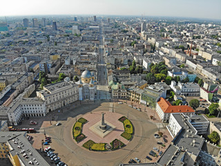 Łódź, Polska- widok na Plac Wolności