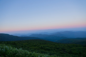 蔵王 お釜 朝焼け 日の出 グラデーション