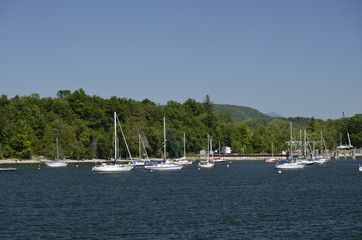 yachts in the bay