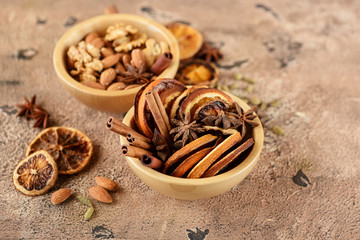 Dried orange slices