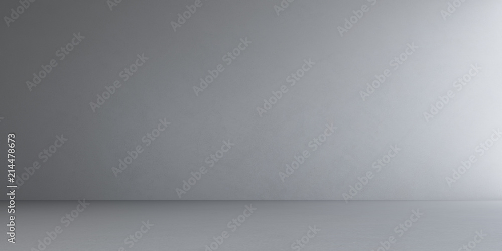 Poster 3D stimulate of empty concrete interior space,Perspective of minimal design of architecture,3d rendering	