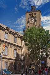 Aix-en-Provence main square, France