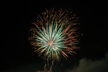 Large firework explosion