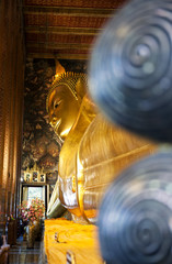 Liegender Buddha im Tempel Wat Pho, Bangkok, Thailand, Südostasien