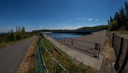 Fototapeta na wymiar Pumpspeicherkraftwerk in Waldeck am Edersee