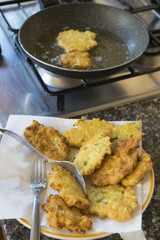 deep fried zucchini fritters