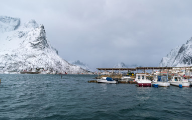 Panorama of the Norwegian village