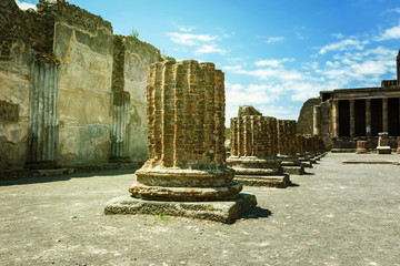 Ancient ruins in Pompeii