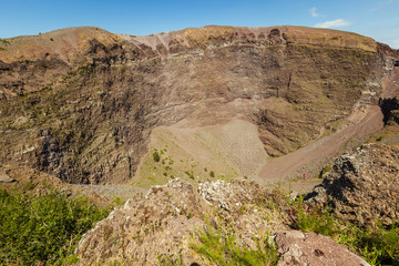 Vesuvius volcano crater