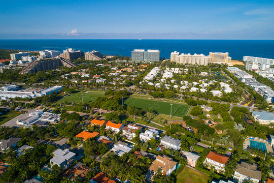 Aerial image of Key Biscayne Florida USA