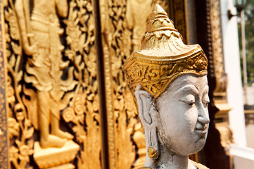 Tempel Wat Dokkham in Chiang Mai, Nordthailand, Südostasien