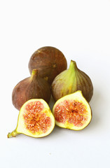figs with white background.
One of the most impressive nutrients in fresh figs is its fiber.