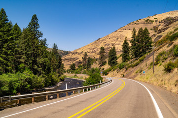 Hell's Canyon Scenic Byway in northeastern Oregon in the Wallowa-Whitman National Forest