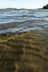 Ripples in Water and Sand in Ocean