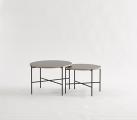 design sofa tables isolated on white. minimalism design furniture.