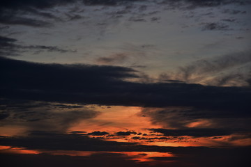 Fototapeta na wymiar Beautiful color, clouds at dawn