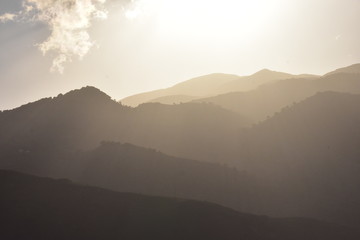 Berg Kreta Silhouette