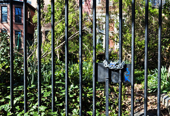 Verschlossener Garten, Brooklyn, New York City, New York, Vereinigte Staaten von Amerika, USA
