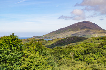 Ballynakill Bay with mountains in Letterfrack