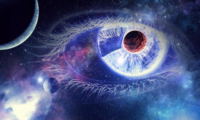 Space abstract backdrop