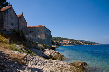 Fototapeta na wymiar Küste der Insel Korcula in Kroatien