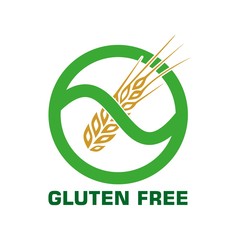 Gluten free icon, simple sign