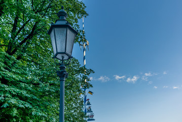 A street lamp in the Viktualien market in Munich - 2