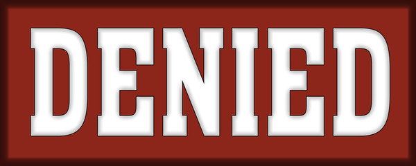 denied Logo Stamp Icon