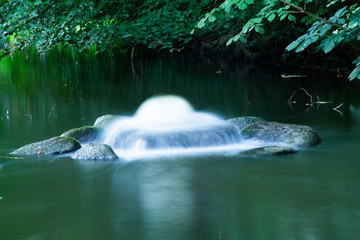 fountain in the river 