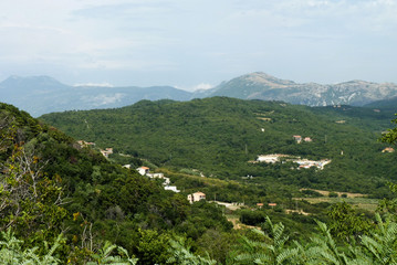 Berge und Täler in Istrien, Kroatien