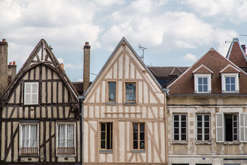auxerre, burgundy, france, yonne, bourgogne, town, city, river, architecture, old, europe,...