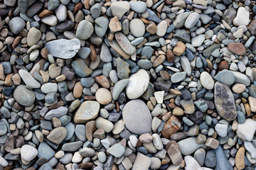 Different color stones background 