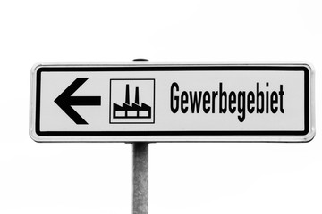 Gewerbegebiet Wegweiser