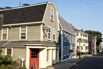 Traditionelle Holzhäuser in Marblehead, Essex County, Bundesstaat Massachusetts, Neuengland, USA, Vereinigte Staaten, Nordamerika