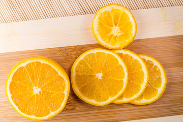 Sliced oranges