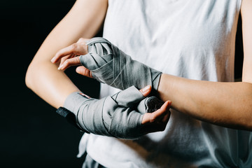 Boxing series: Hands wrapping